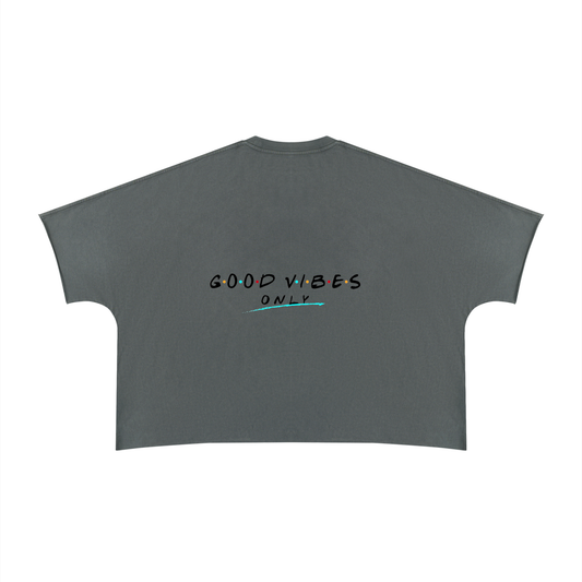 Unisex Heavyweight Boxy Raw Edge T-Shirt