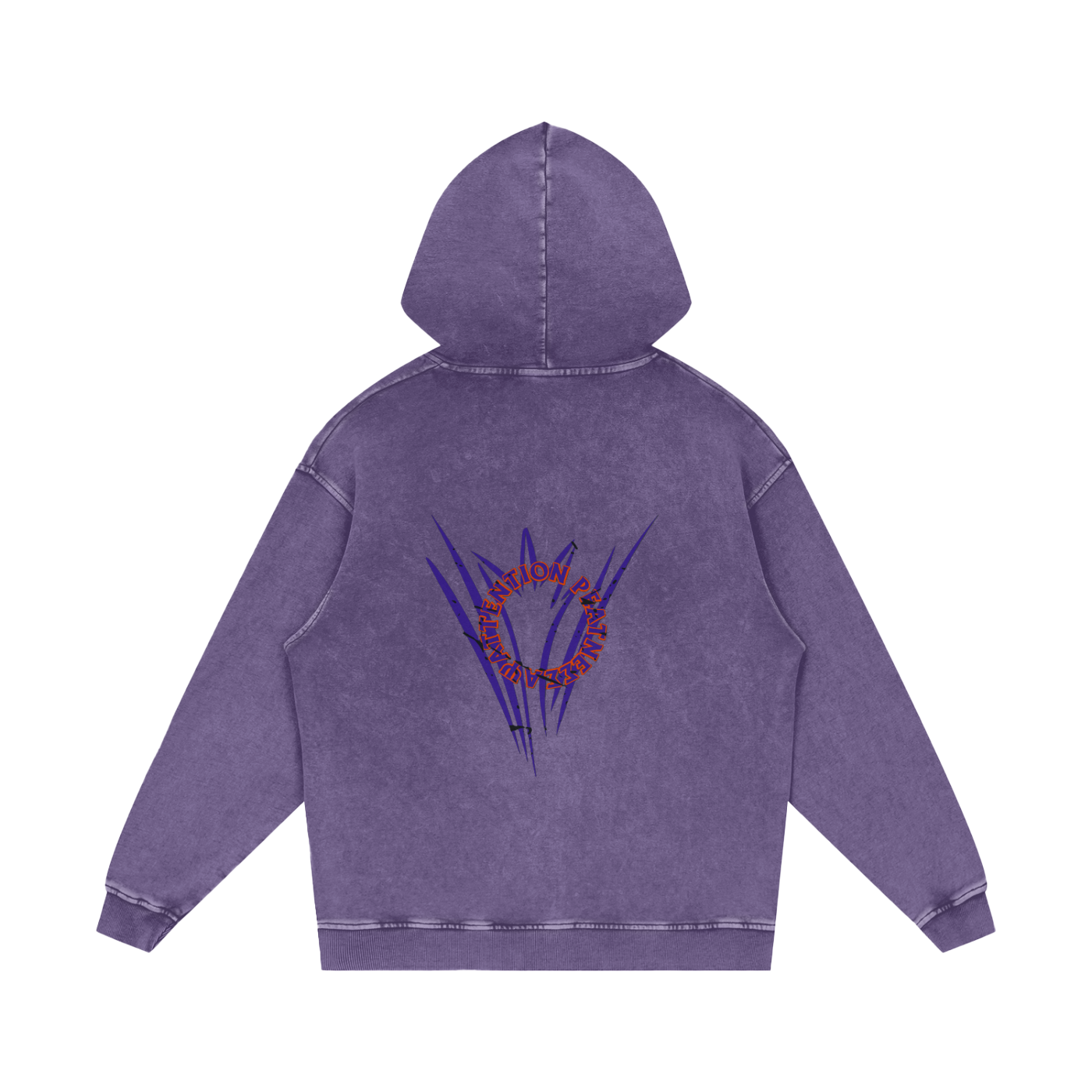 Snow Washed Loose Cotton Hoodie