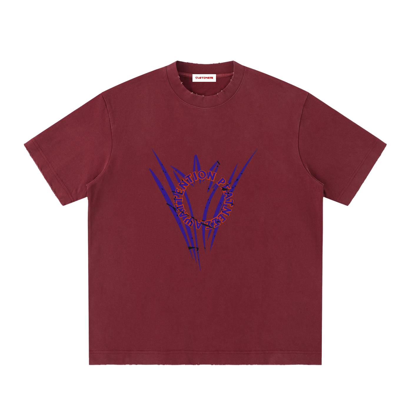 Heavyweight Vintage Washed Frayed T-Shirt
