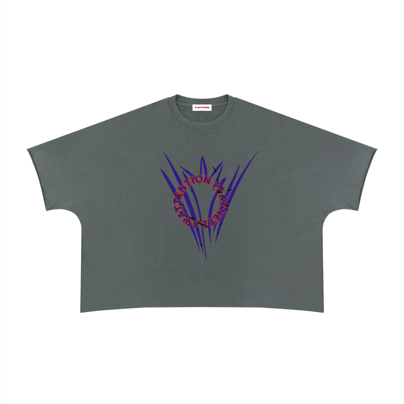 Unisex Heavyweight Boxy Raw Edge T-Shirt