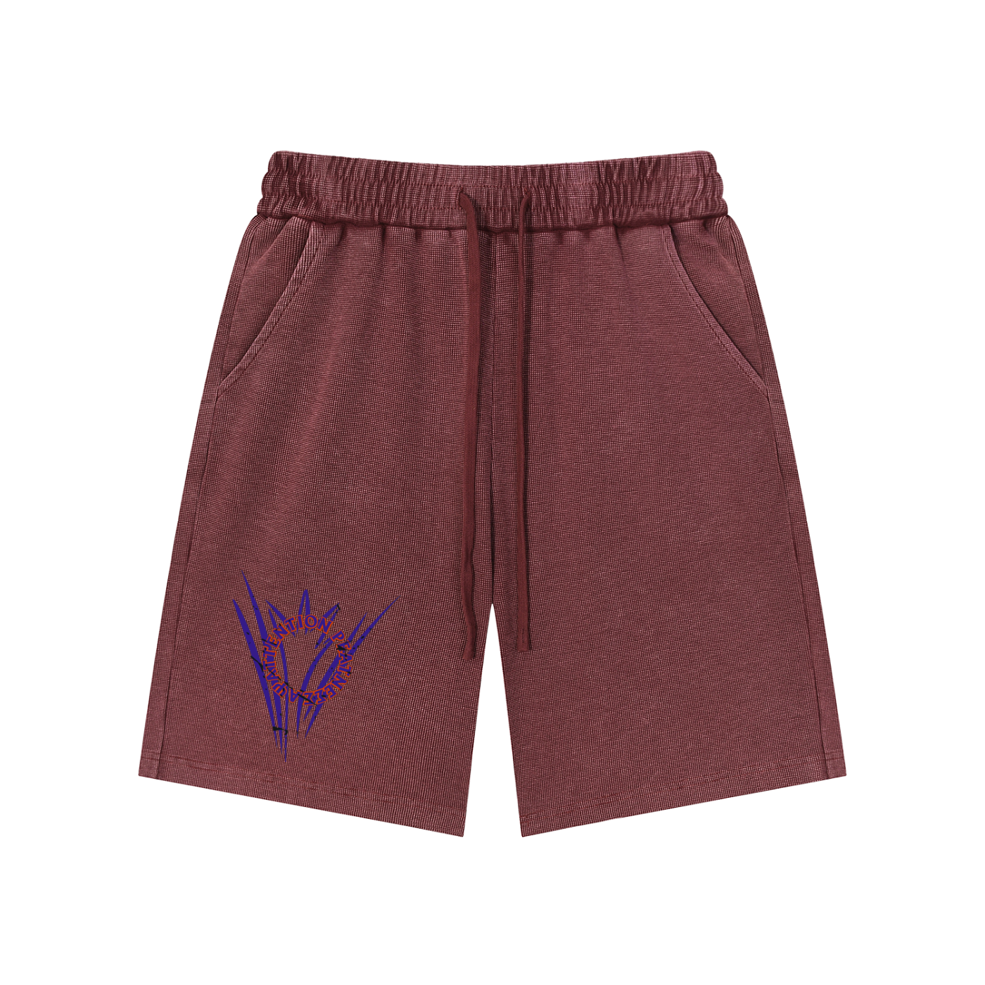 Mineral Wash Waffle Knit Shorts