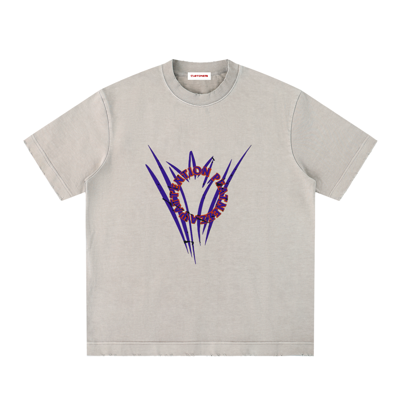 Heavyweight Vintage Washed Frayed T-Shirt