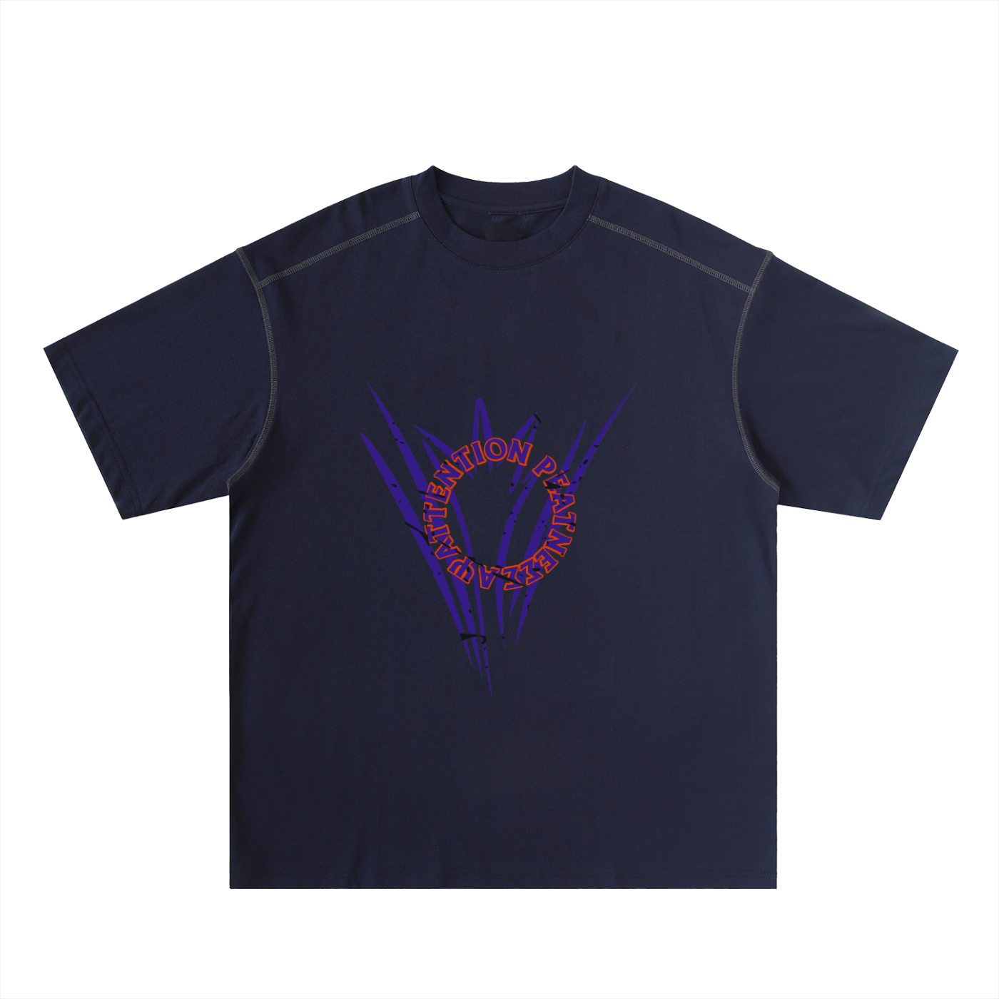Oversized Contrast-Stitched Cotton Tee