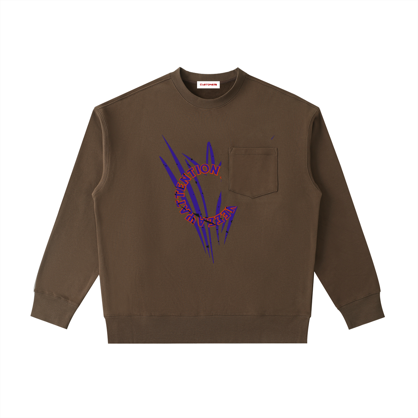 Heavyweight Patch Pocket Crewneck Sweatshirt