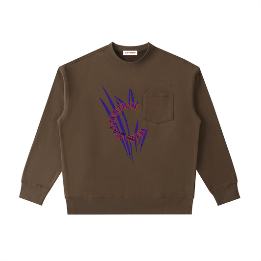 Heavyweight Patch Pocket Crewneck Sweatshirt