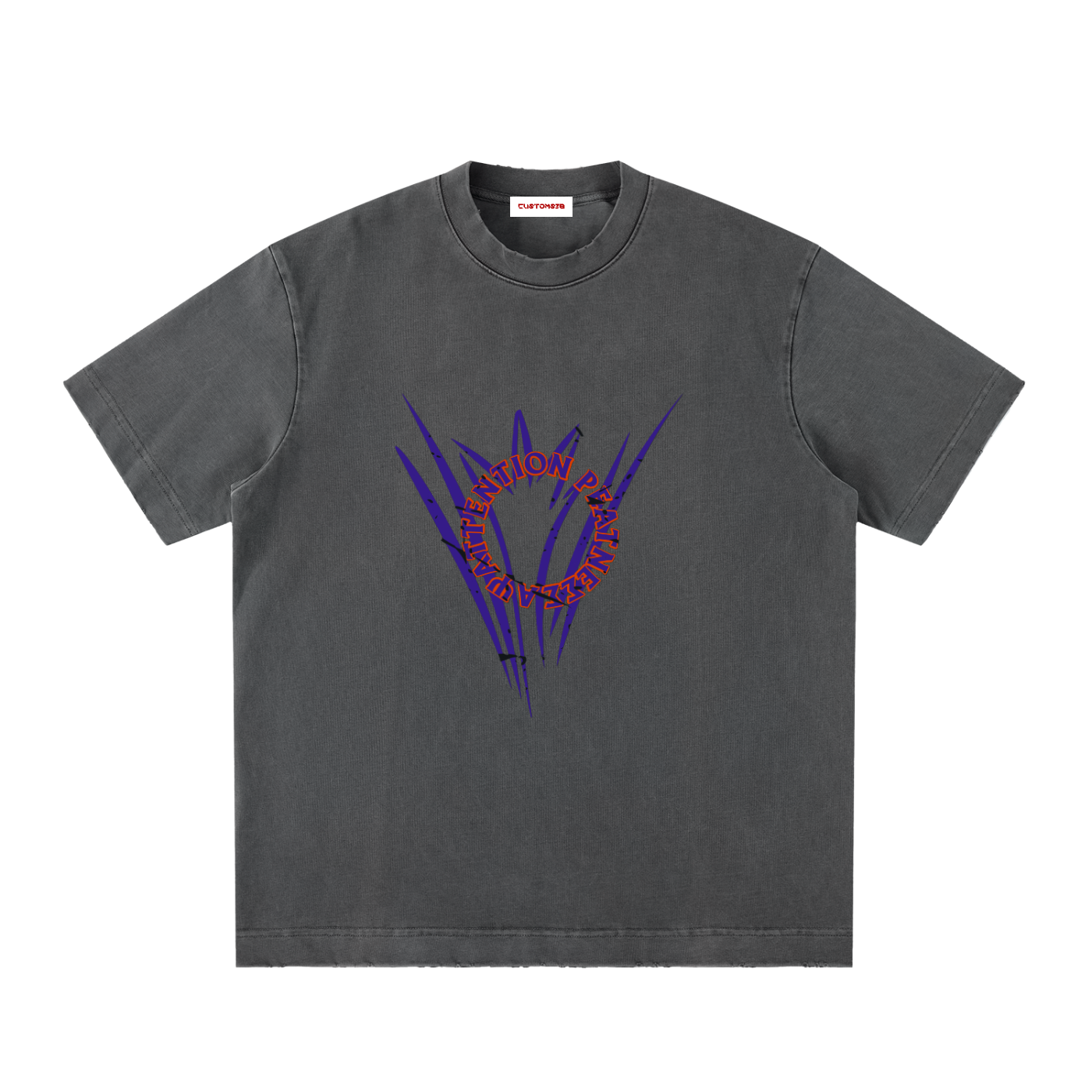 Heavyweight Vintage Washed Frayed T-Shirt