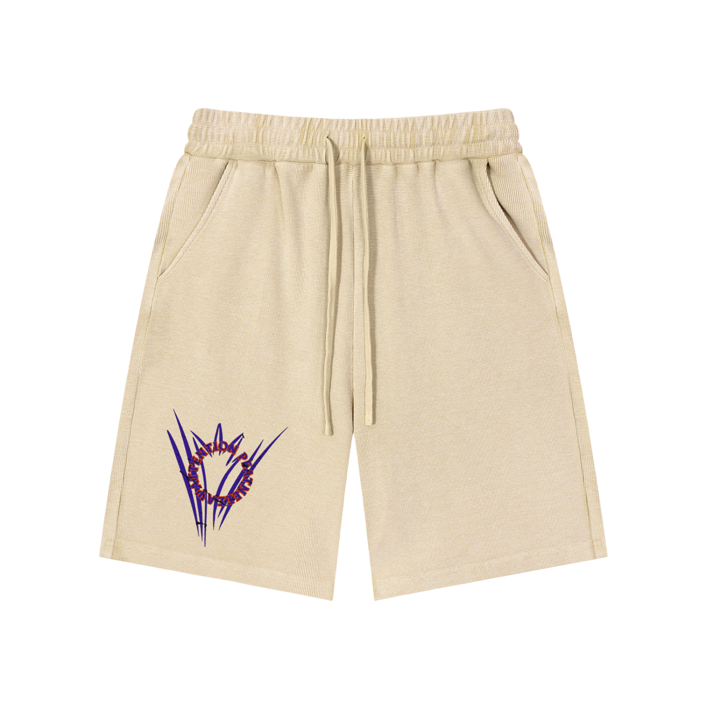 Mineral Wash Waffle Knit Shorts