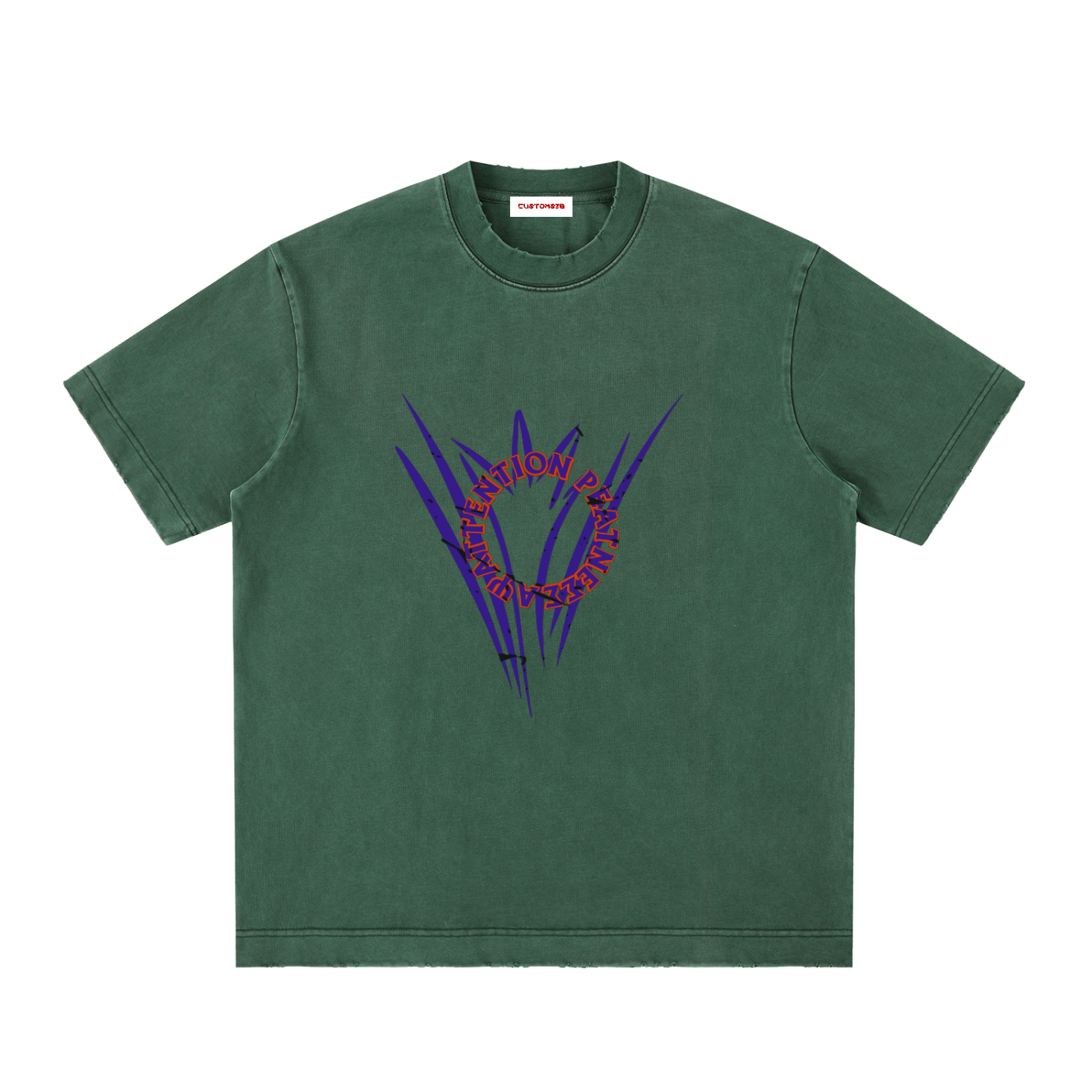 Heavyweight Vintage Washed Frayed T-Shirt