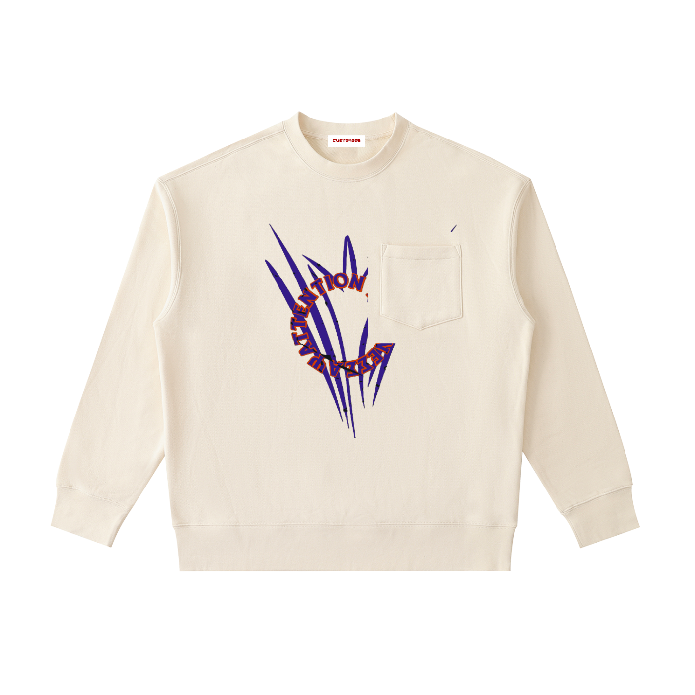 Heavyweight Patch Pocket Crewneck Sweatshirt