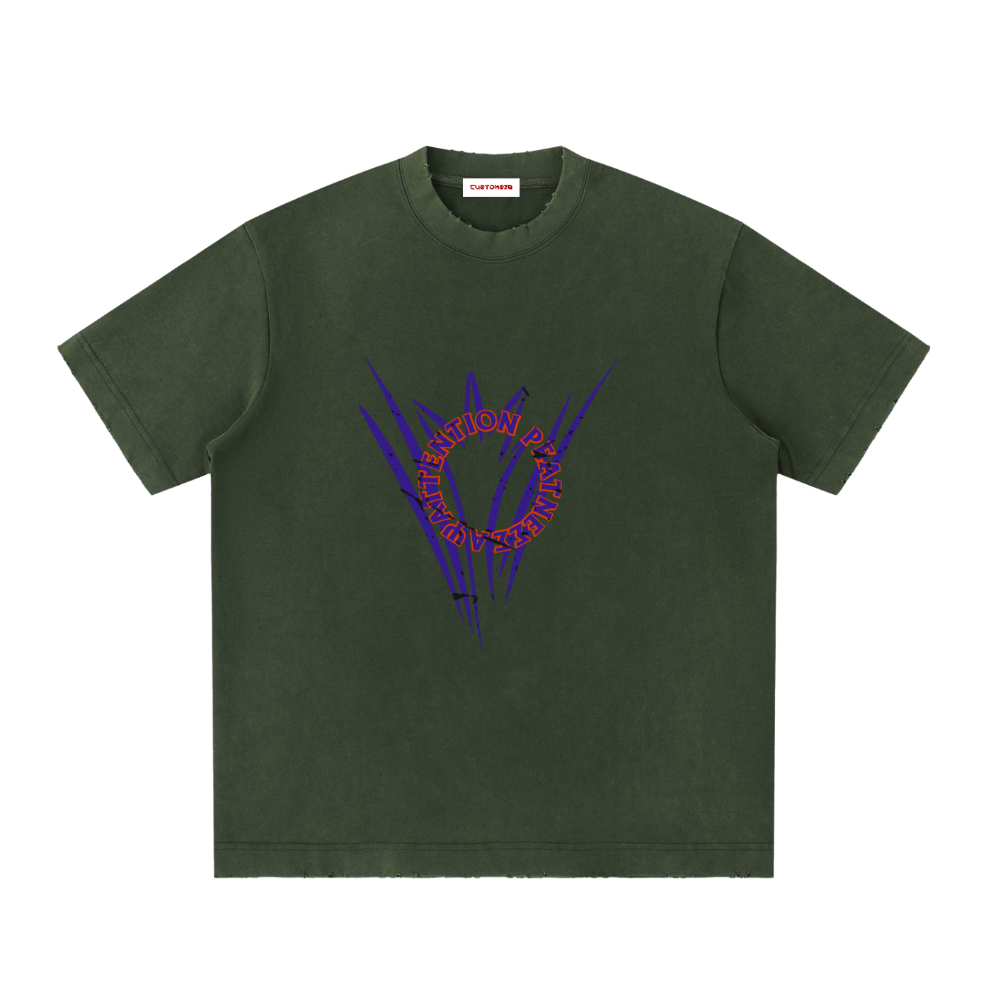 Heavyweight Vintage Washed Frayed T-Shirt