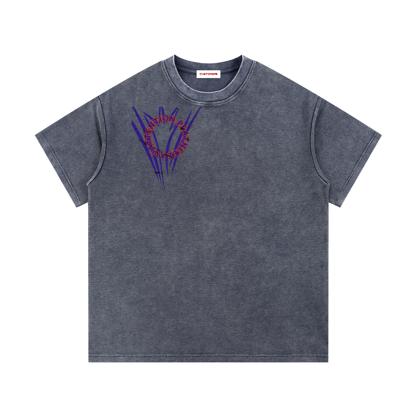 Mineral Wash Waffle Knit T-Shirt