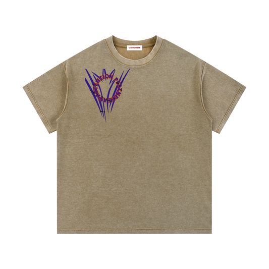 Mineral Wash Waffle Knit T-Shirt