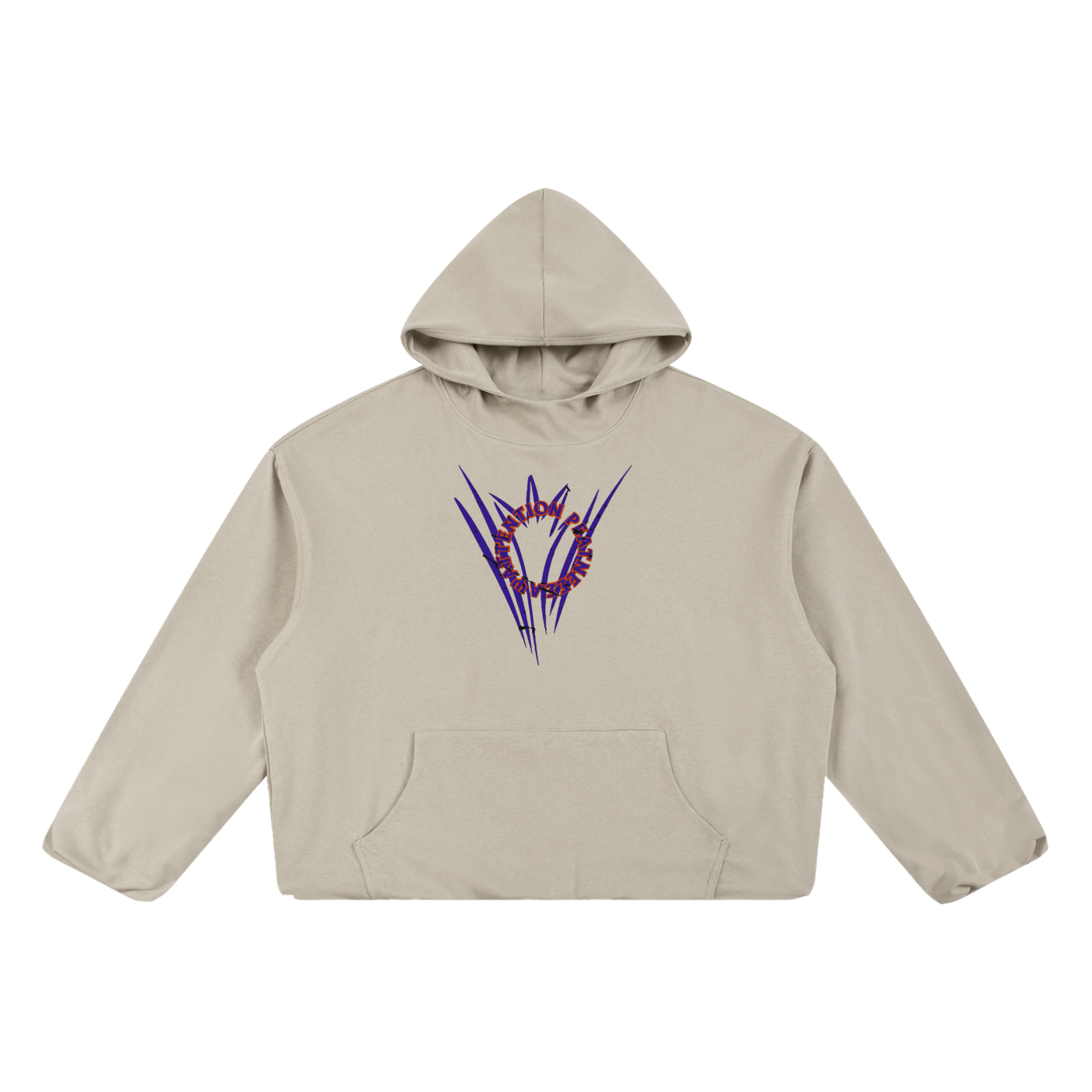 Boxy Gather-Hem Hoodie