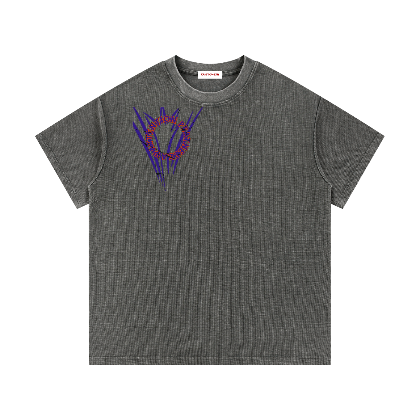 Mineral Wash Waffle Knit T-Shirt