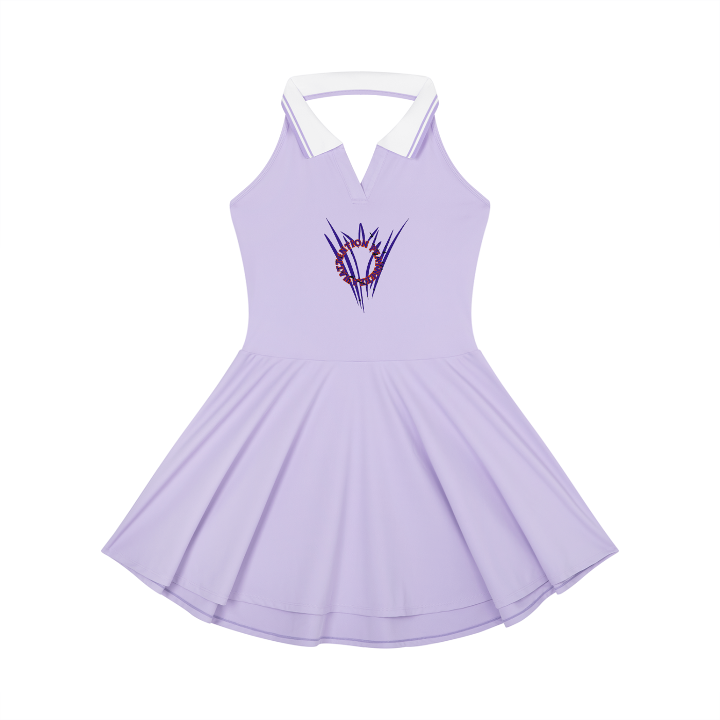 Women's Collared Halter A-Line Tennis Dress