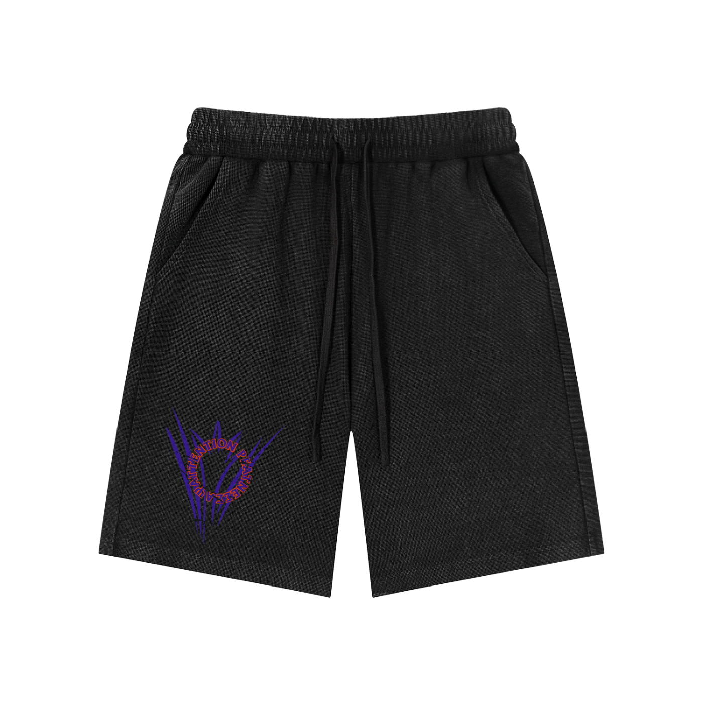 Mineral Wash Waffle Knit Shorts