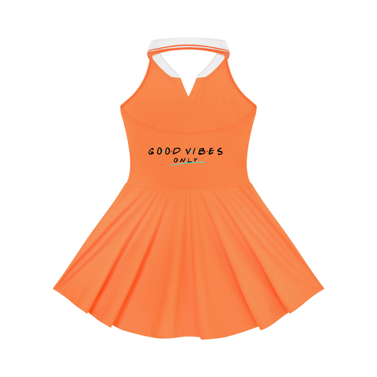 Women's Collared Halter A-Line Tennis Dress