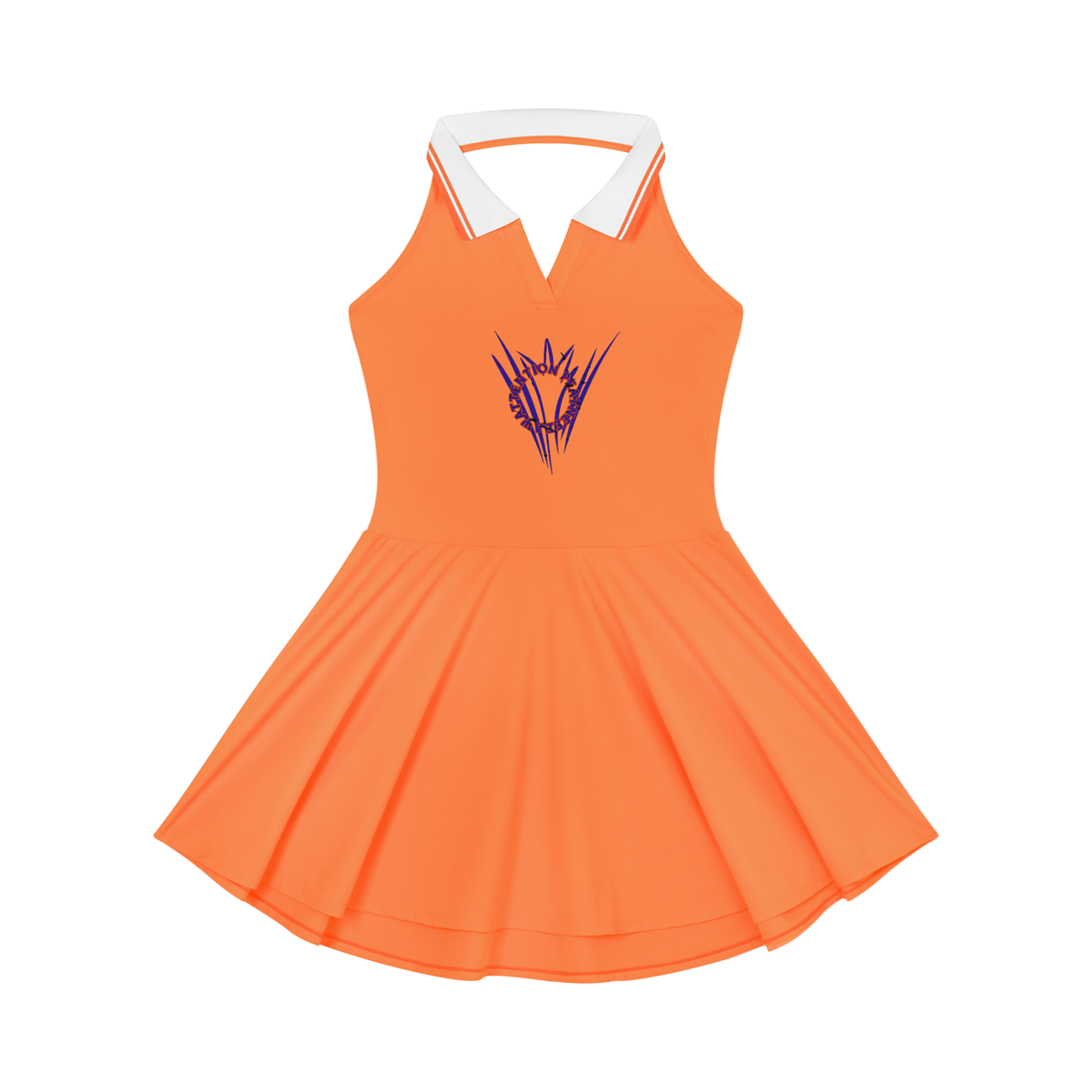 Women's Collared Halter A-Line Tennis Dress