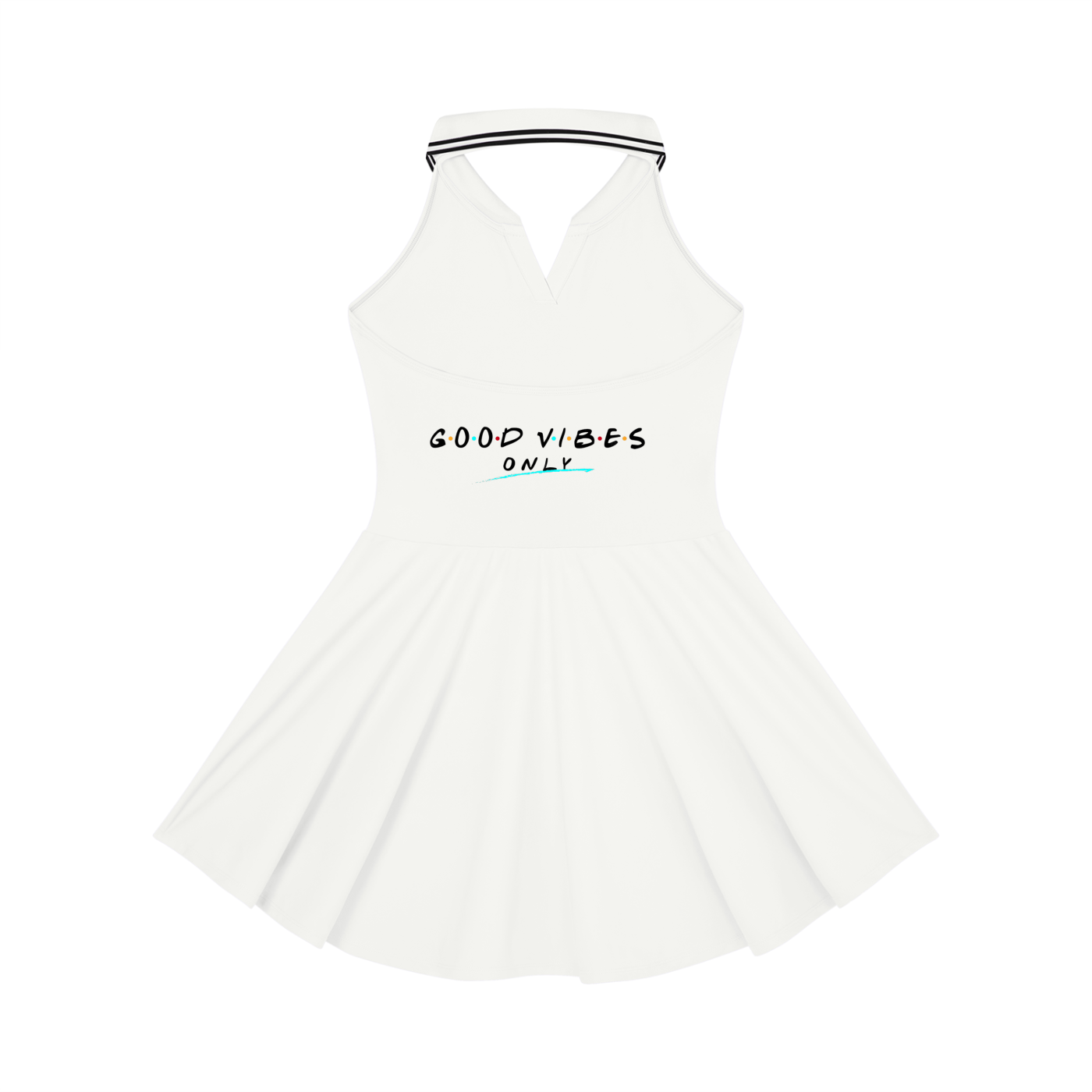 Women's Collared Halter A-Line Tennis Dress