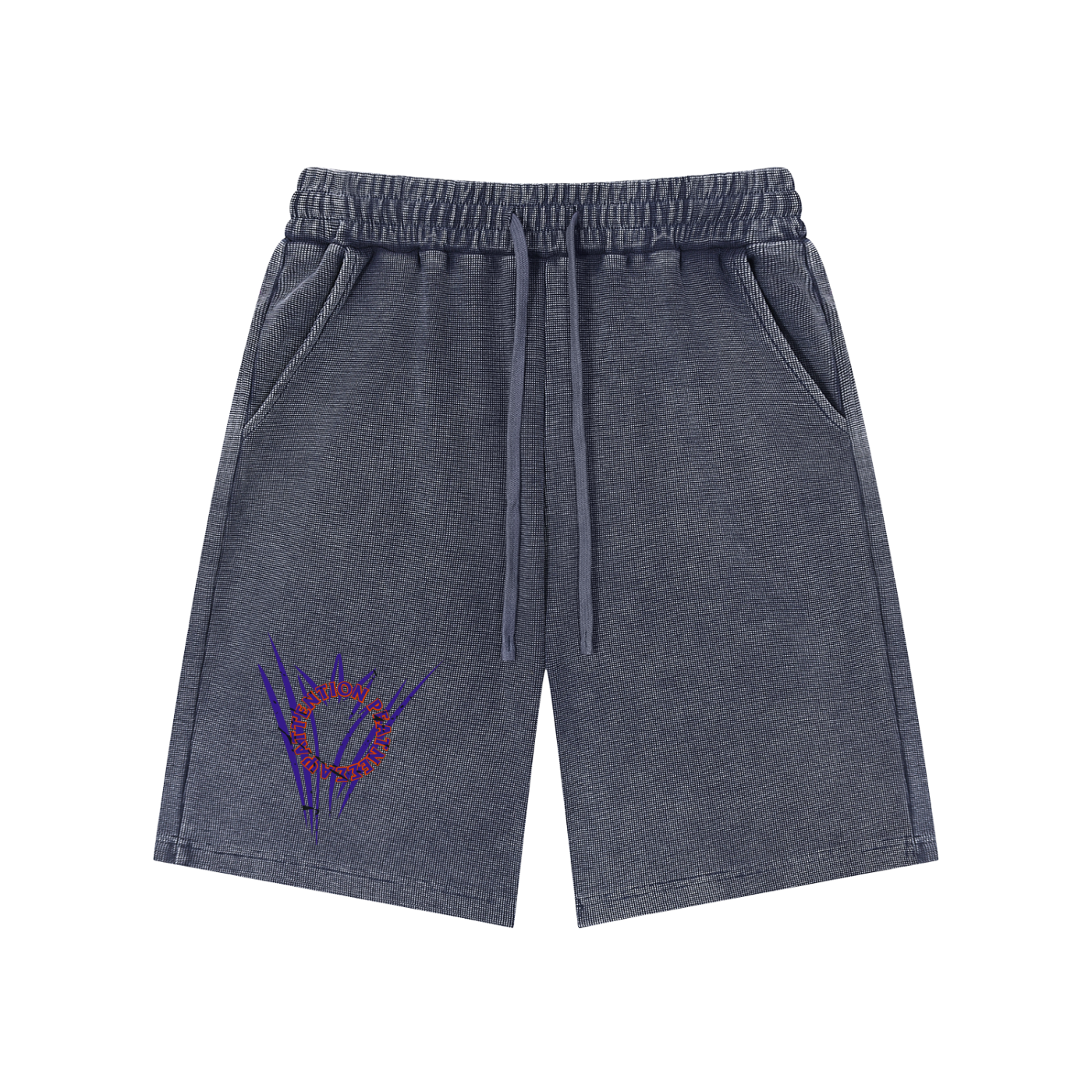 Mineral Wash Waffle Knit Shorts