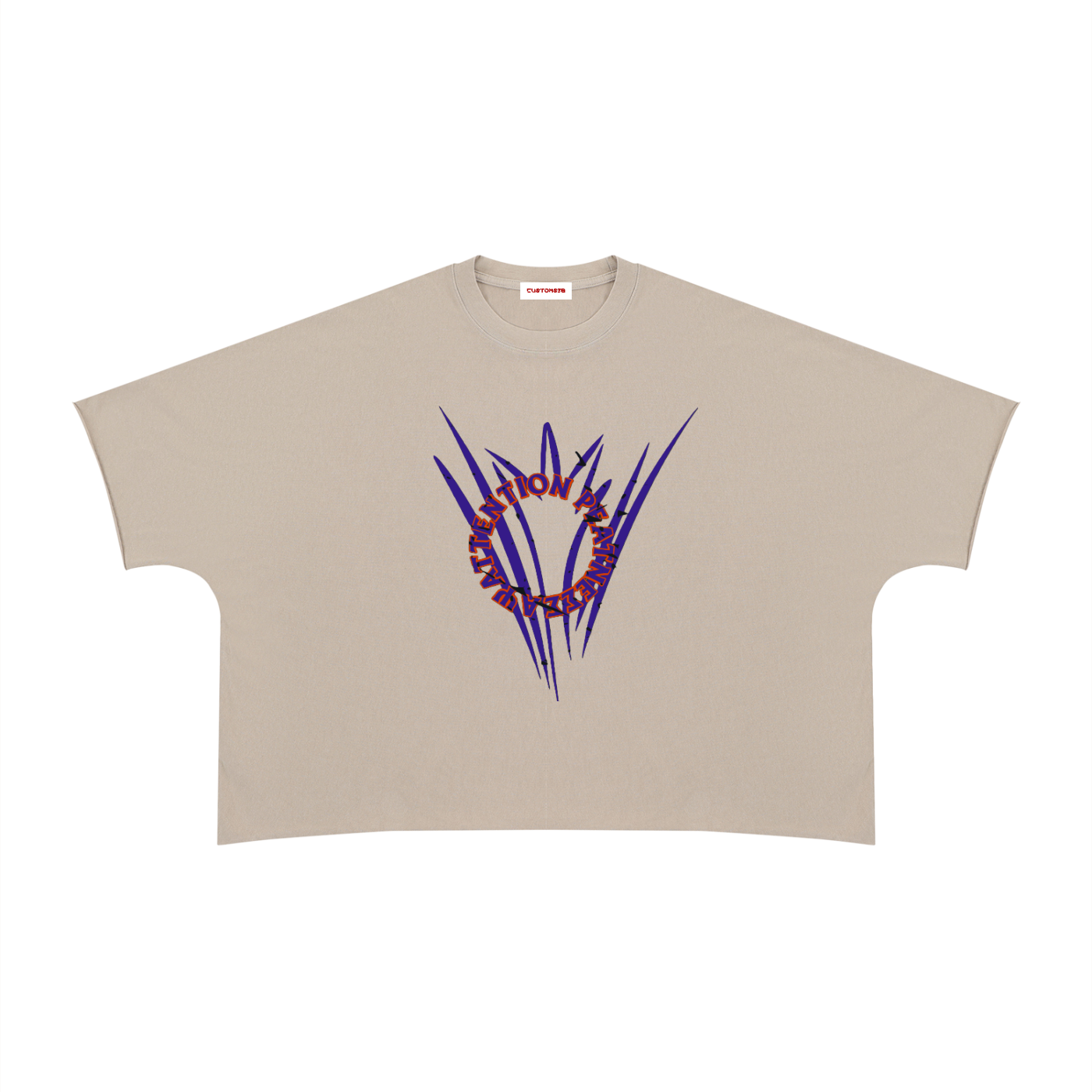 Unisex Heavyweight Boxy Raw Edge T-Shirt