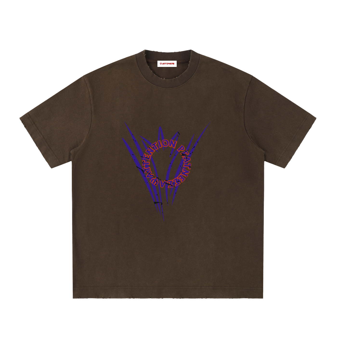Heavyweight Vintage Washed Frayed T-Shirt