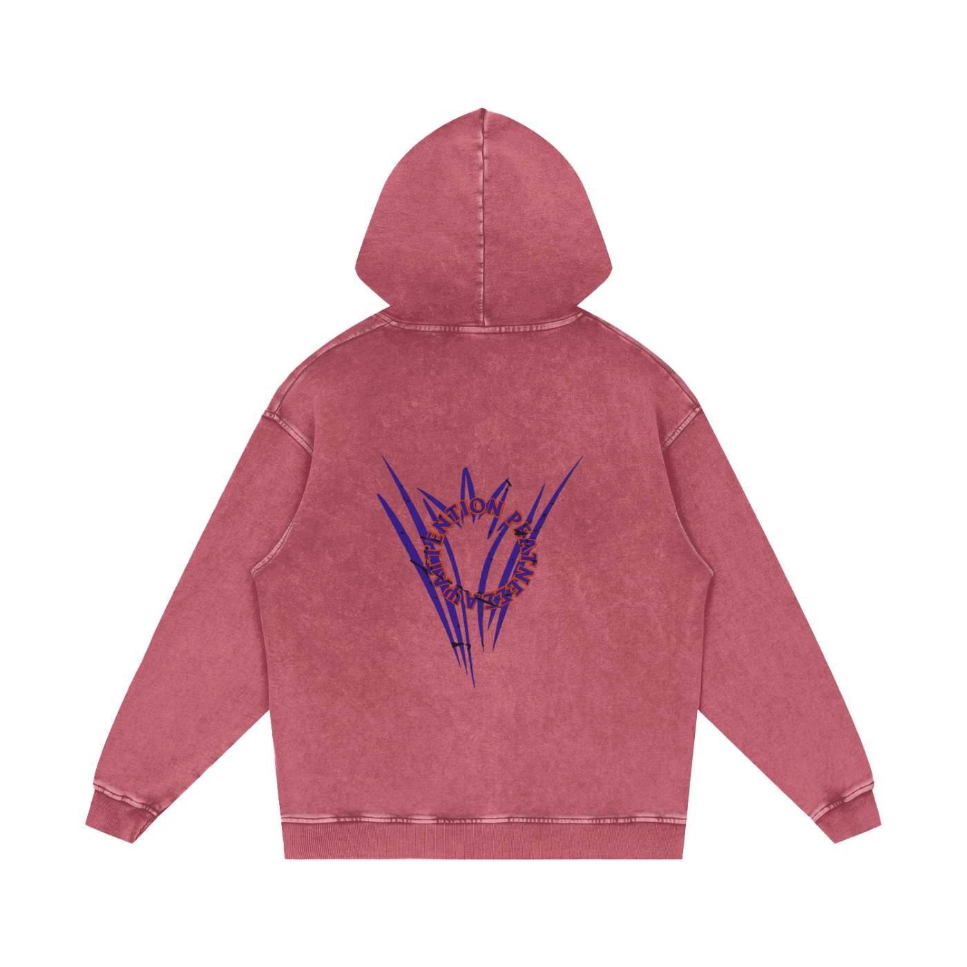 Snow Washed Loose Cotton Hoodie