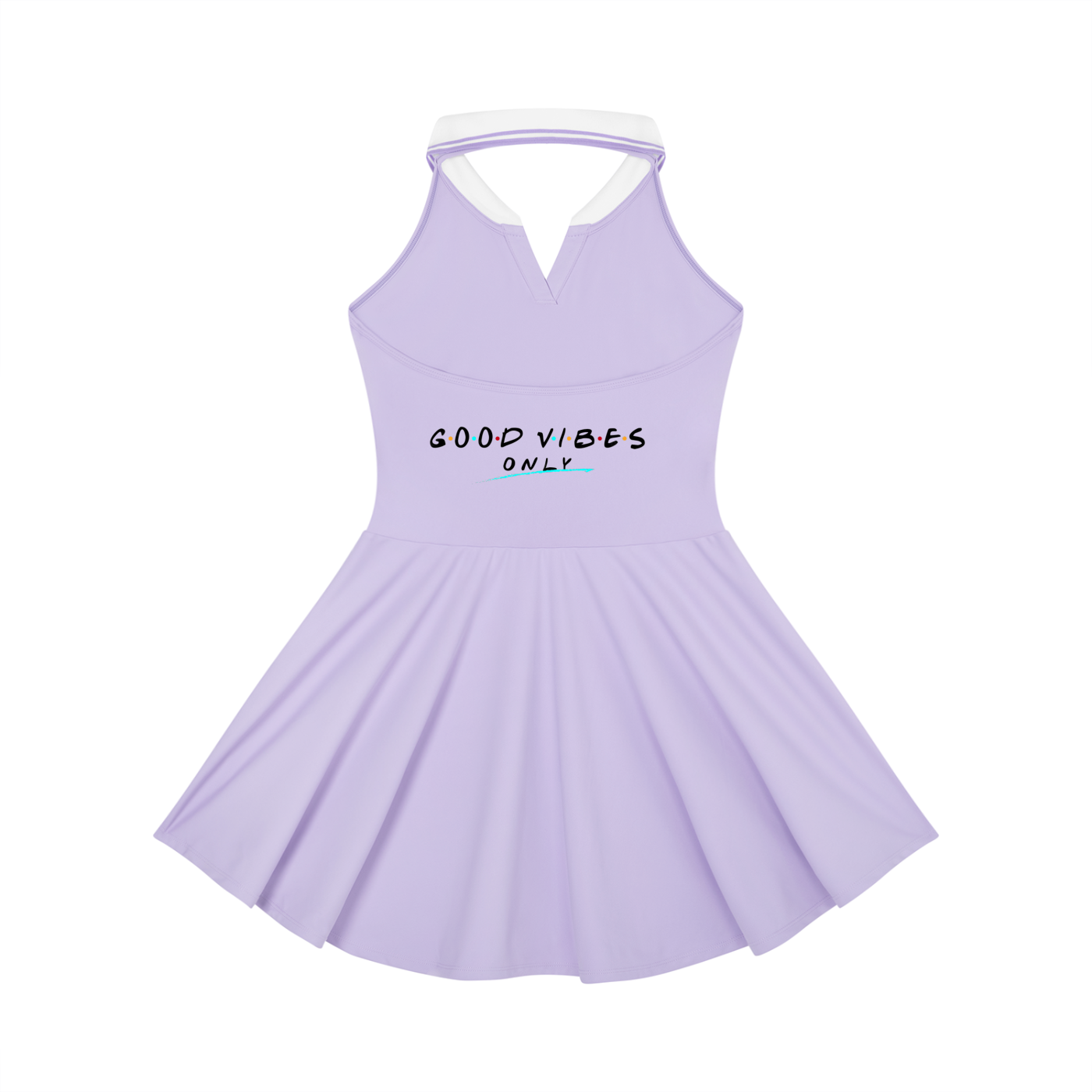 Women's Collared Halter A-Line Tennis Dress