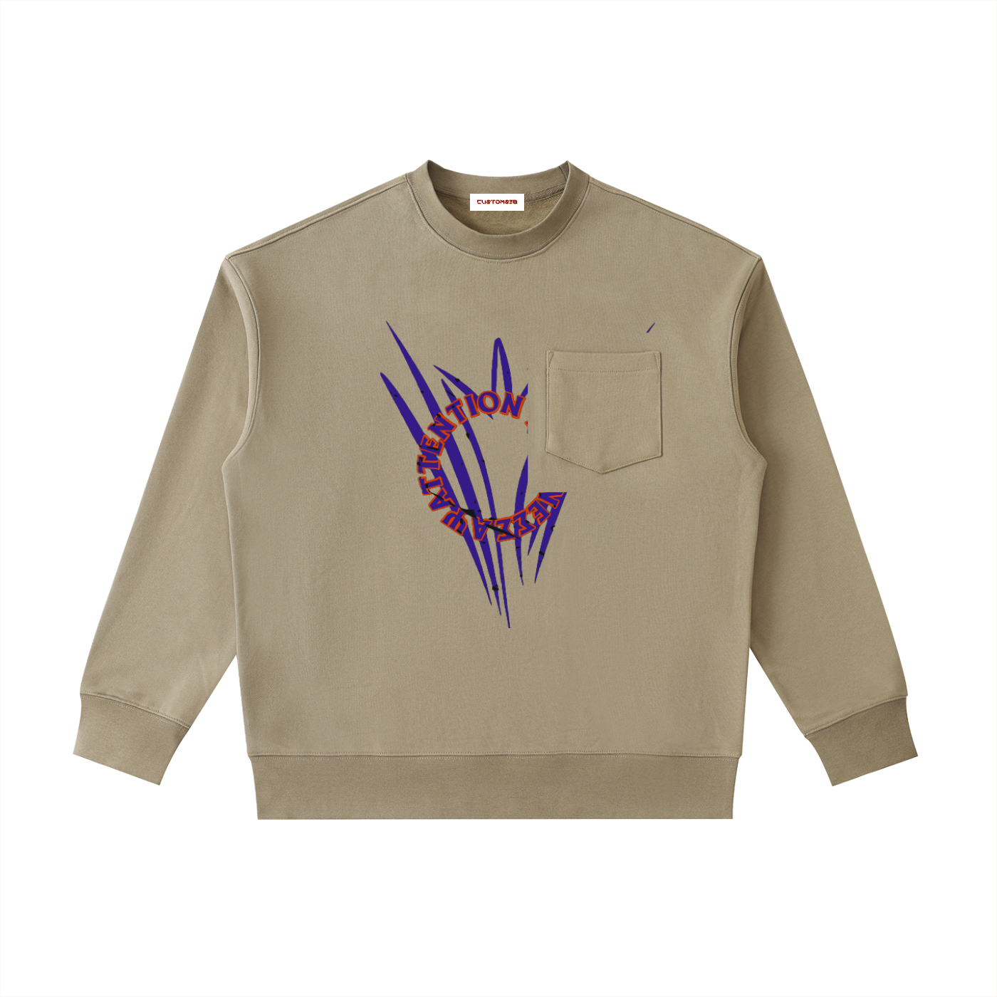 Heavyweight Patch Pocket Crewneck Sweatshirt