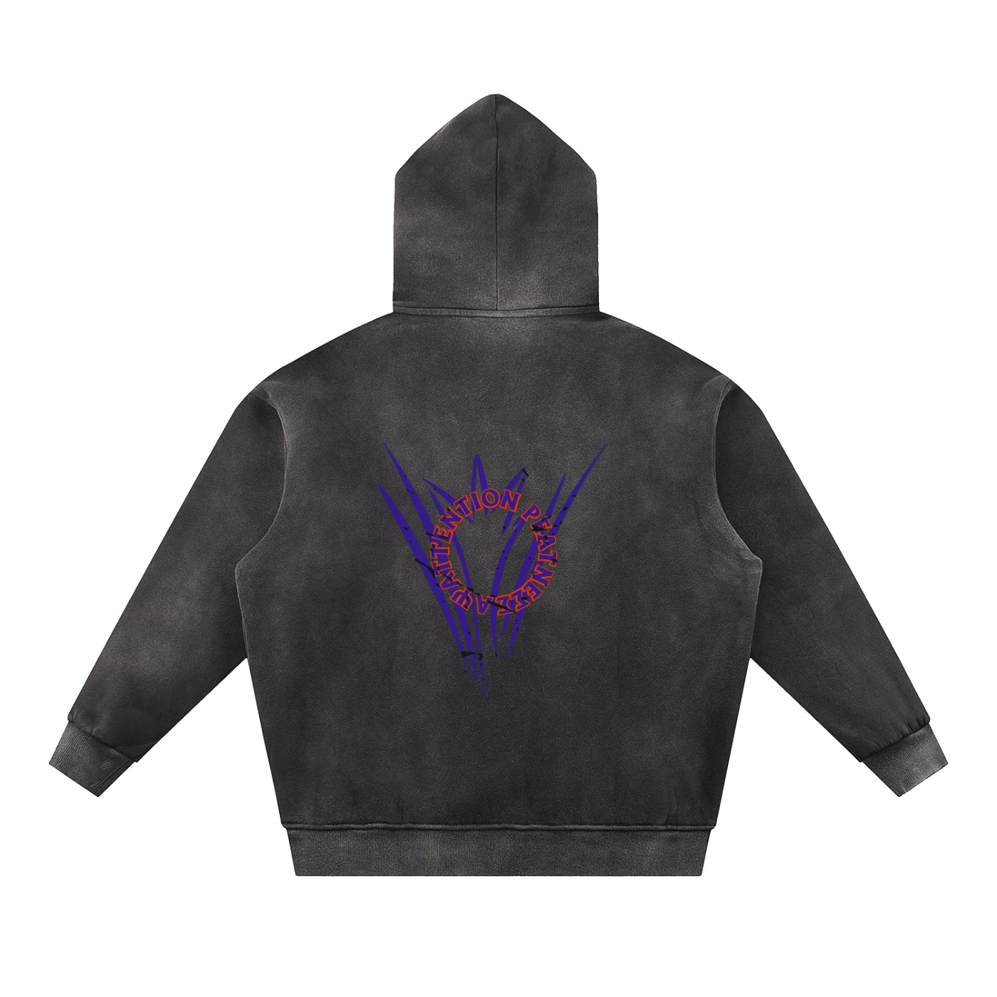 Sun Fade Contrast Tape Fleece Hoodie