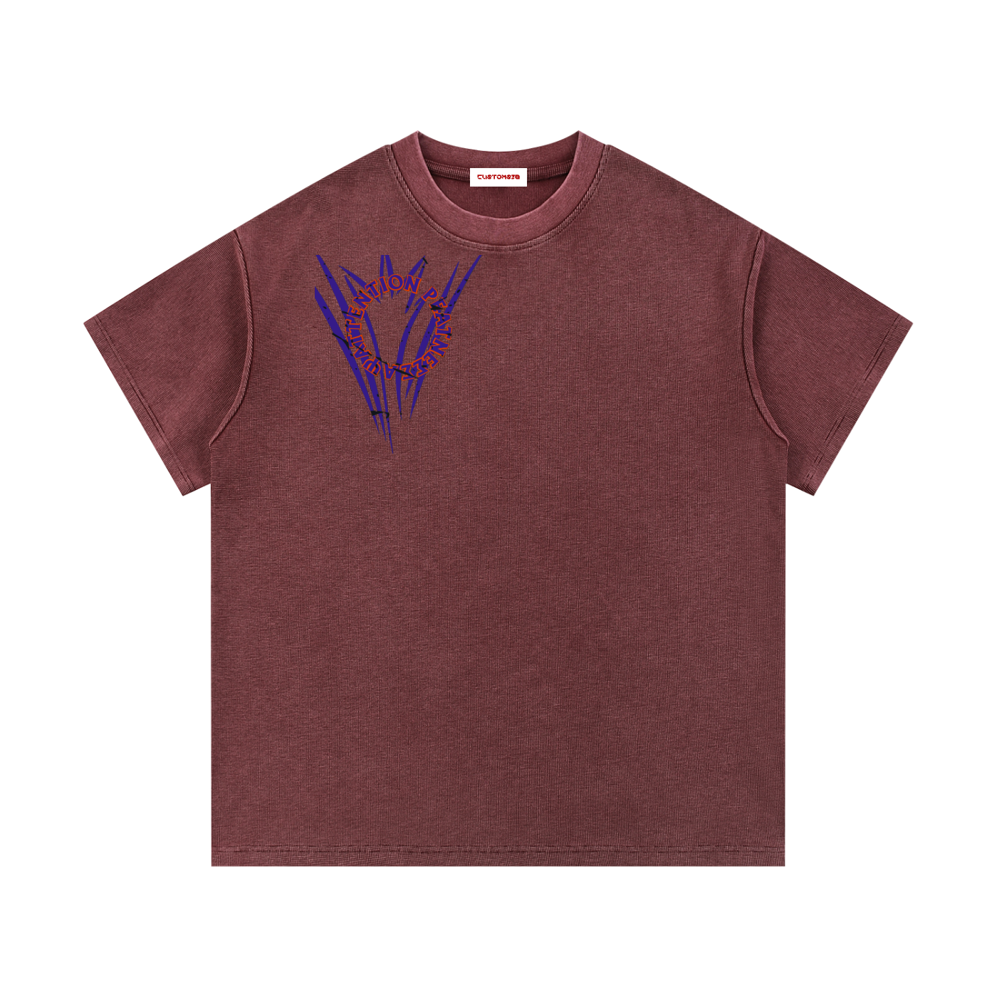 Mineral Wash Waffle Knit T-Shirt
