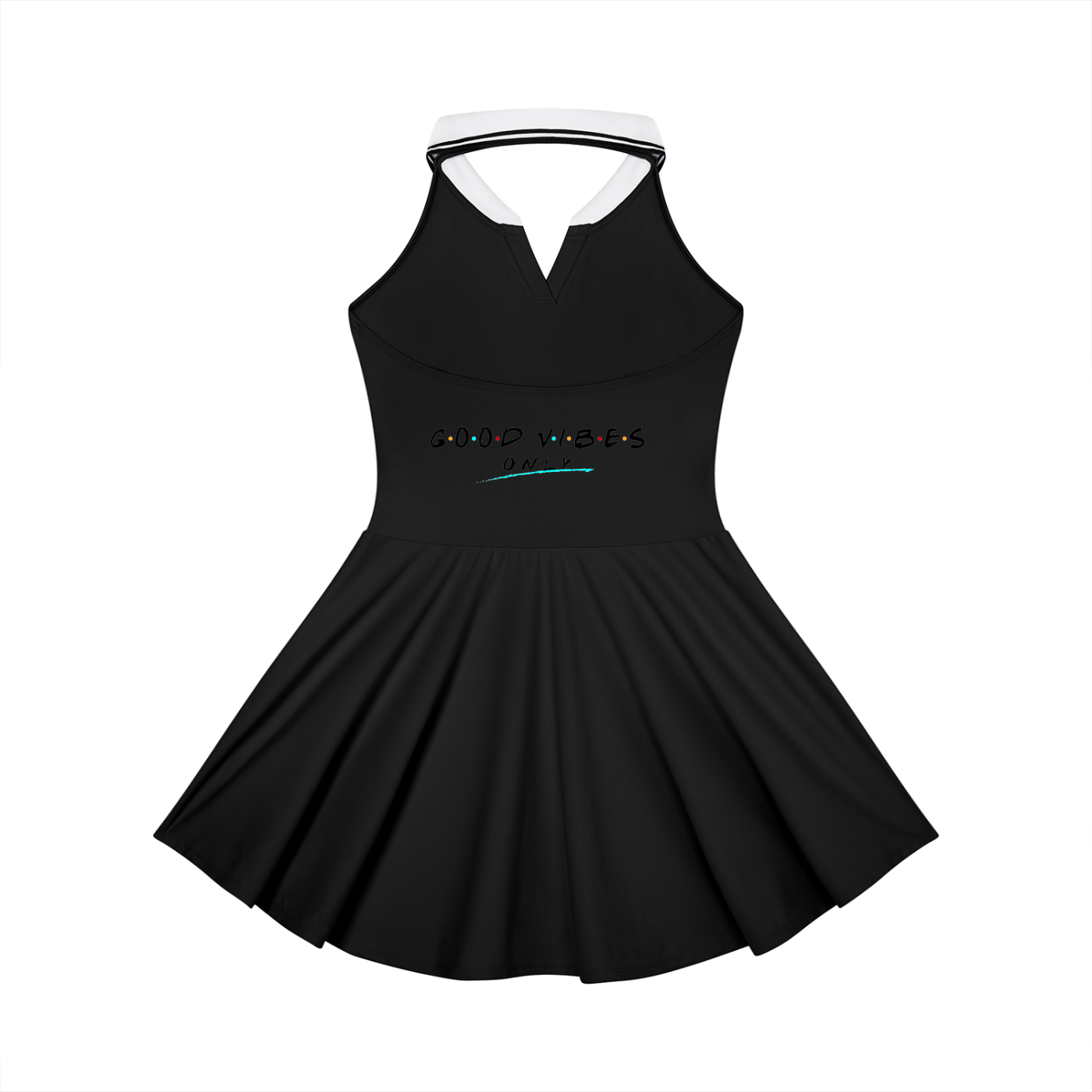 Women's Collared Halter A-Line Tennis Dress