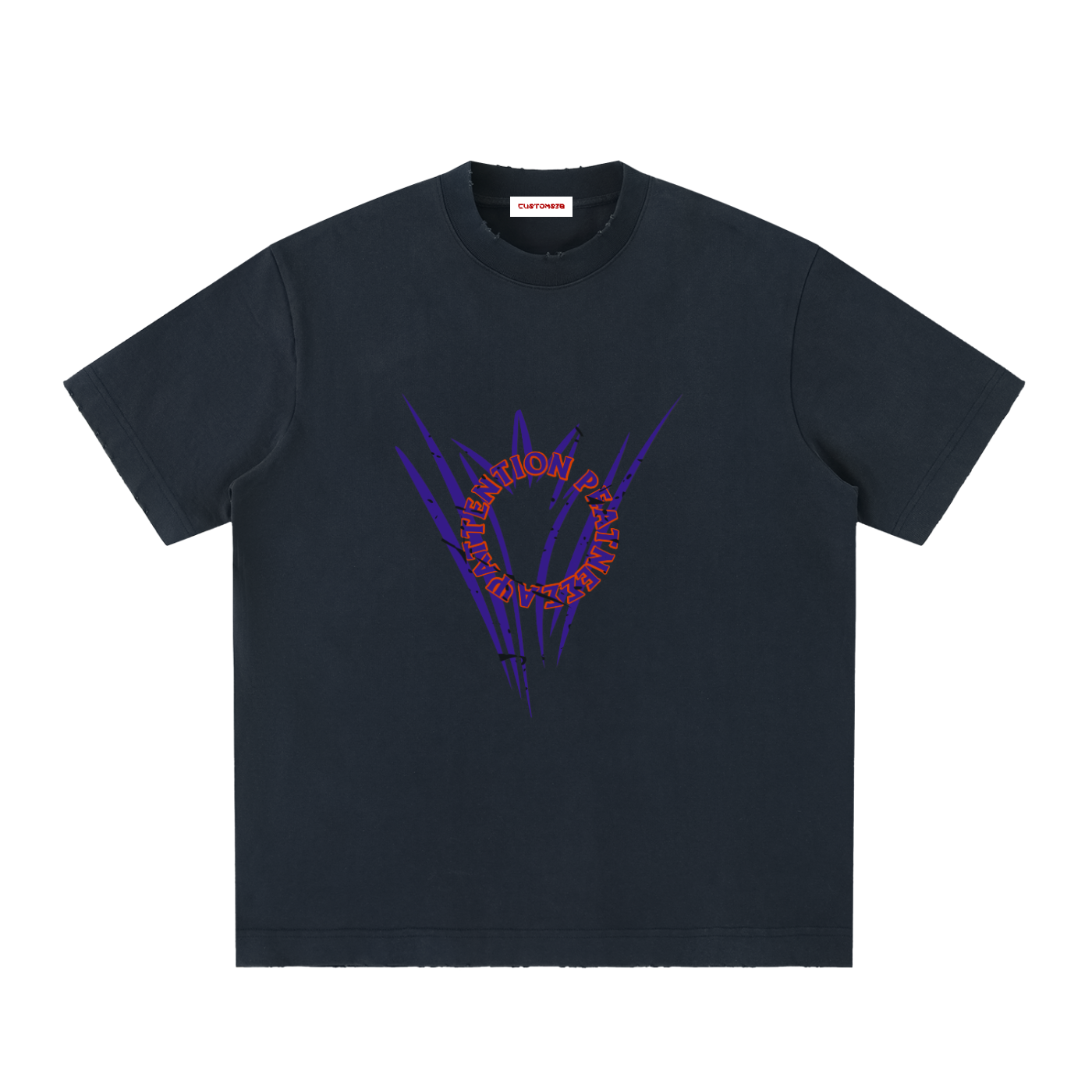 Heavyweight Vintage Washed Frayed T-Shirt