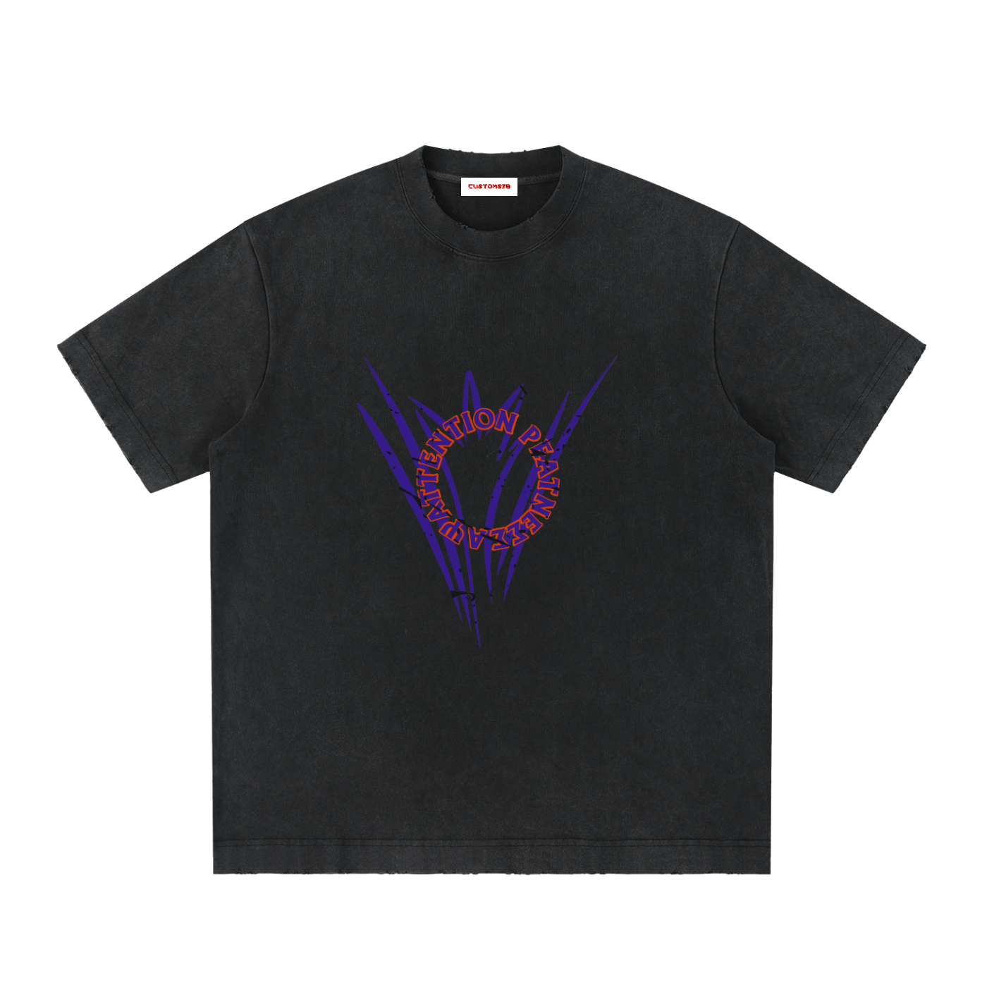 Heavyweight Vintage Washed Frayed T-Shirt