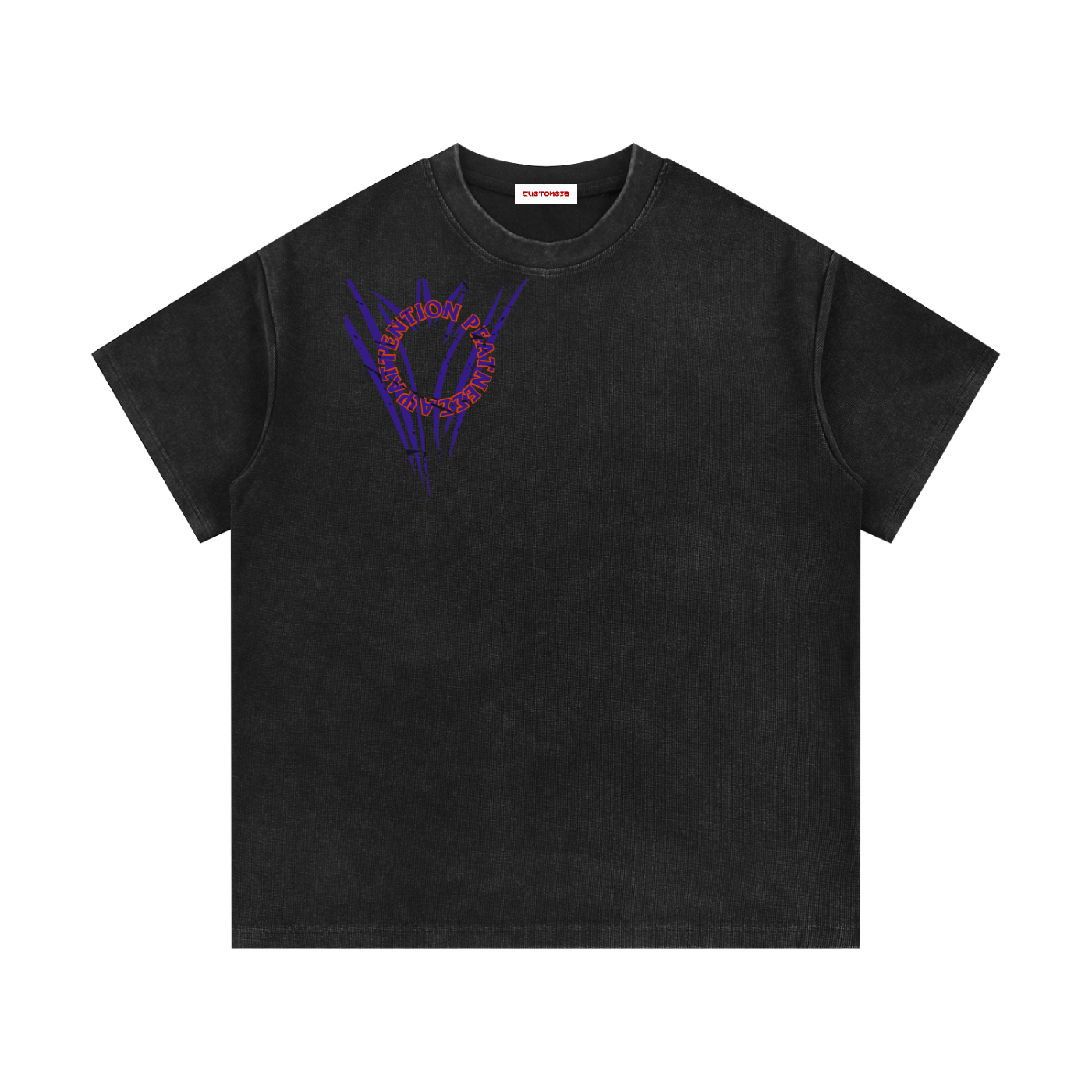 Mineral Wash Waffle Knit T-Shirt