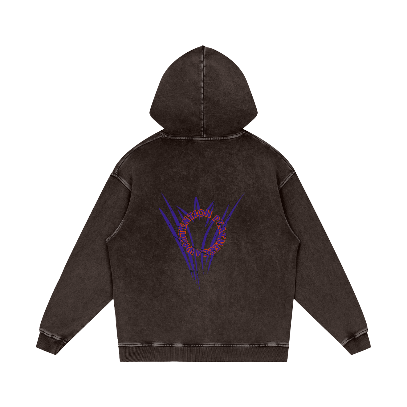 Snow Washed Loose Cotton Hoodie
