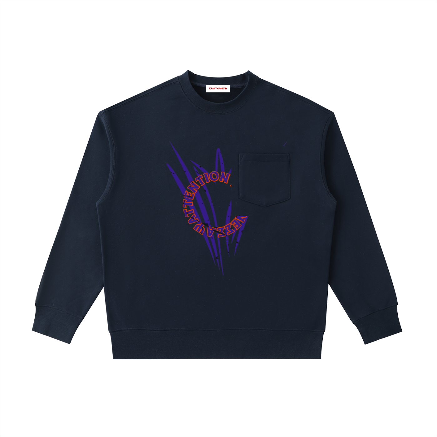 Heavyweight Patch Pocket Crewneck Sweatshirt