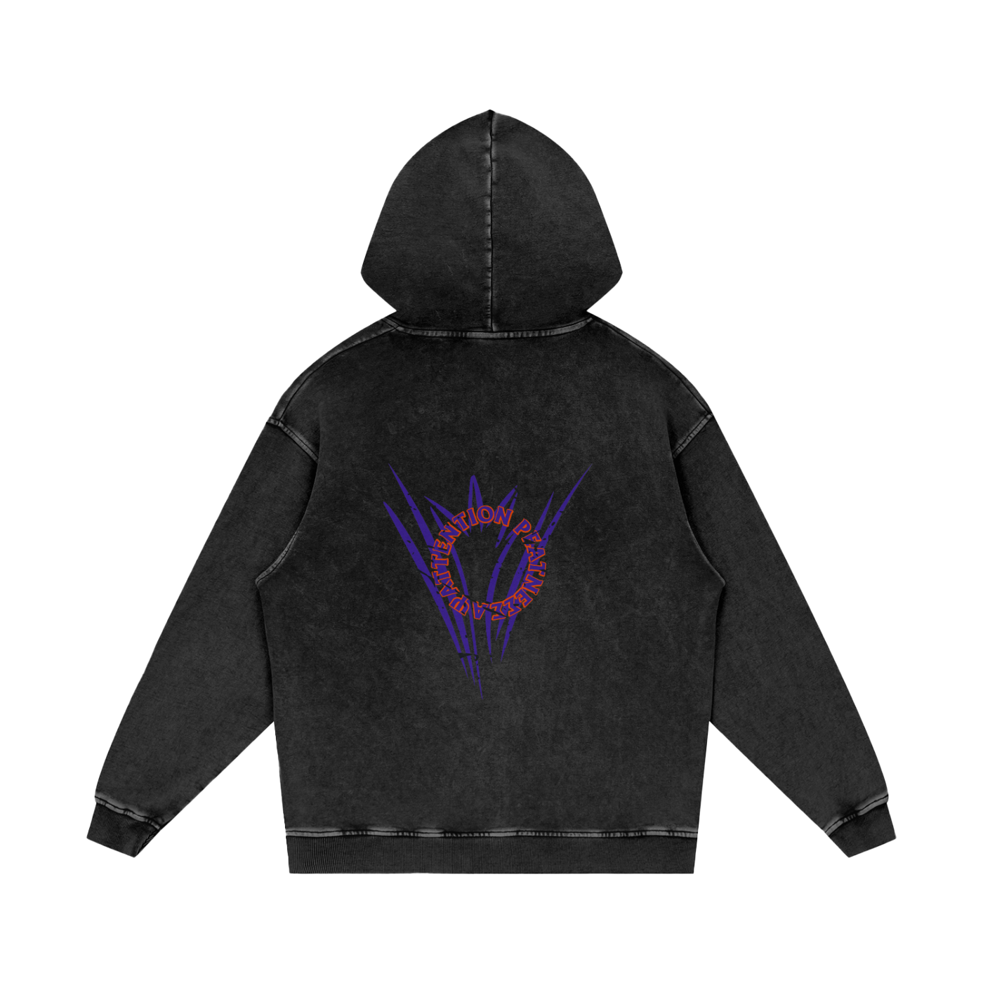 Snow Washed Loose Cotton Hoodie