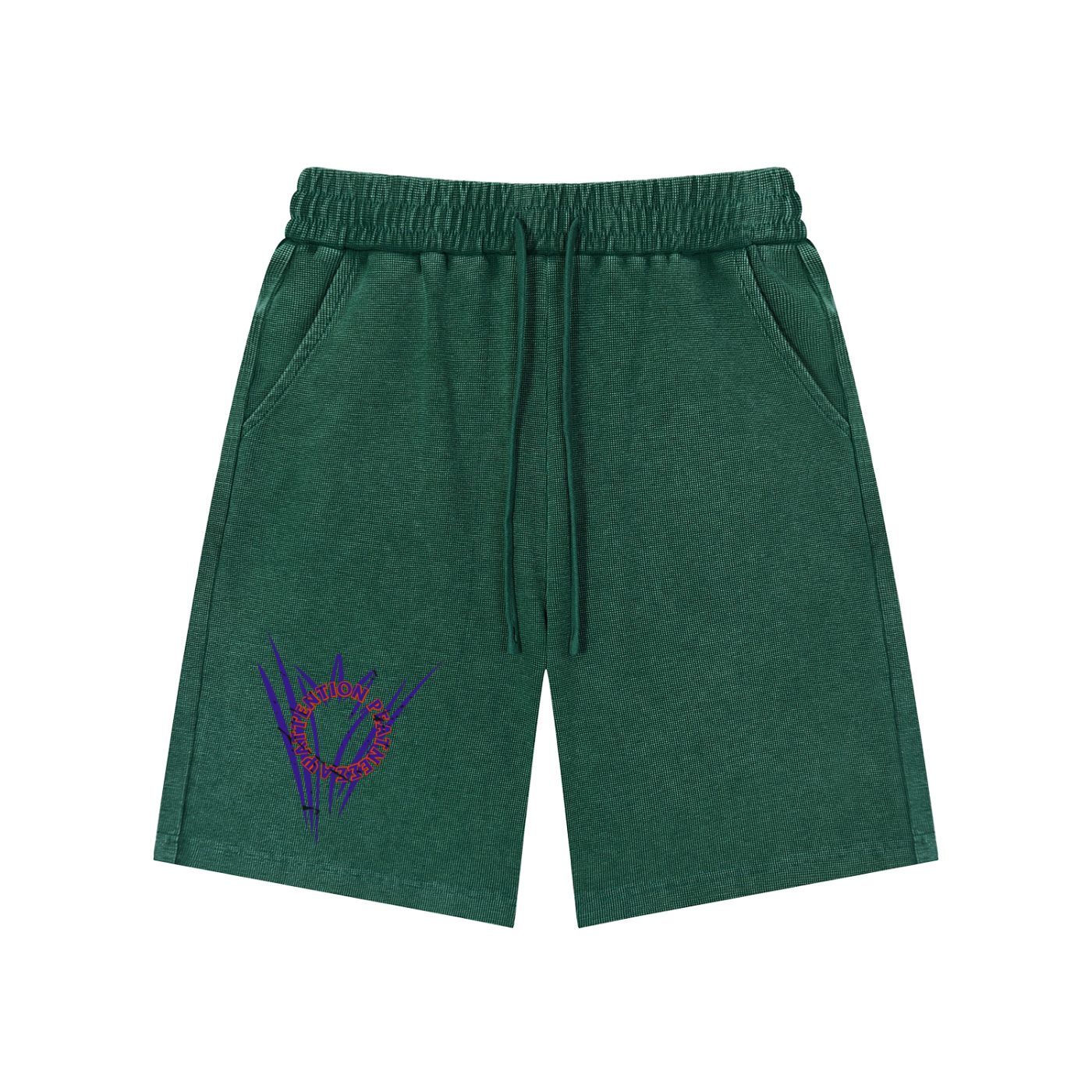 Mineral Wash Waffle Knit Shorts