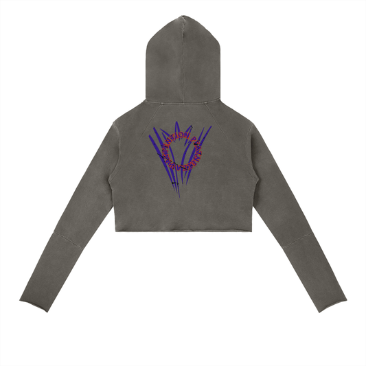 Vintage Washed Raw Edge Hoodie