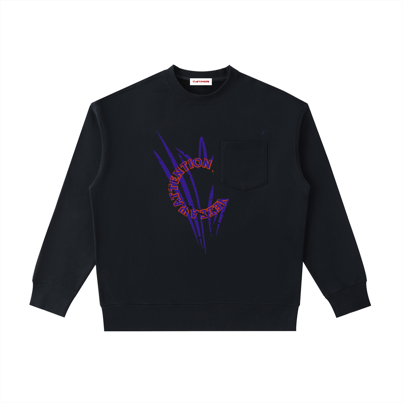Heavyweight Patch Pocket Crewneck Sweatshirt