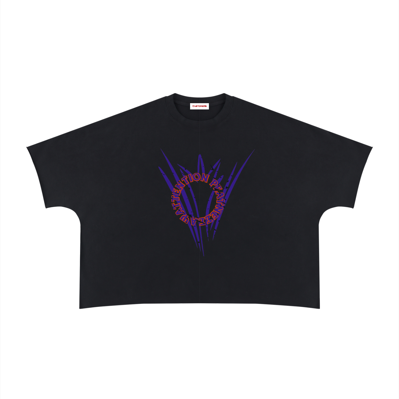 Unisex Heavyweight Boxy Raw Edge T-Shirt