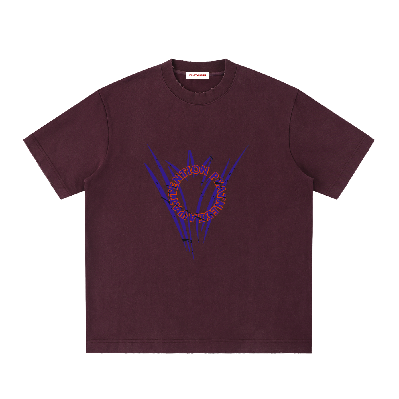 Heavyweight Vintage Washed Frayed T-Shirt